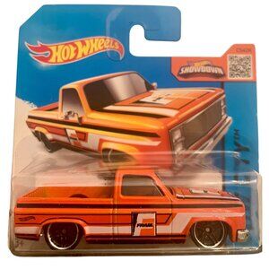 Hot Wheels 83 Chevy Silverado Orange  Fram Design HW City 2015 Die-Cast Truck